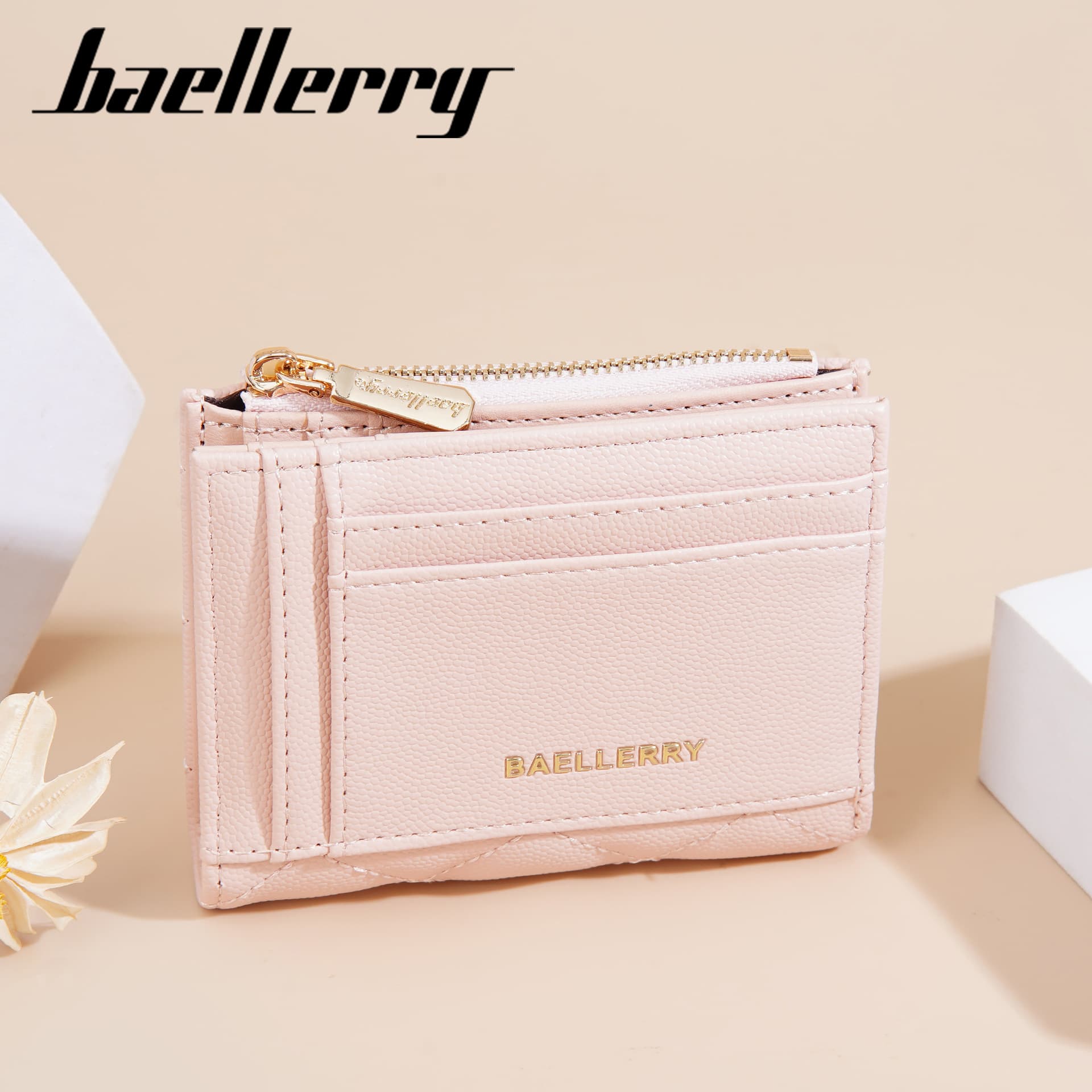 Ladies Short Wallet Hard Coin Zipper Bag Multi-Card Slot Cute Ins Wallet Compact Size PU Leather Coin Purse Daily Use