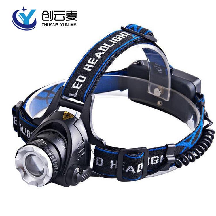 LED Headlamp Retractable Induction Headlight Bicycle Light Fishing Light LED Outdoor High Power Zoom Mining Light Rechargeable