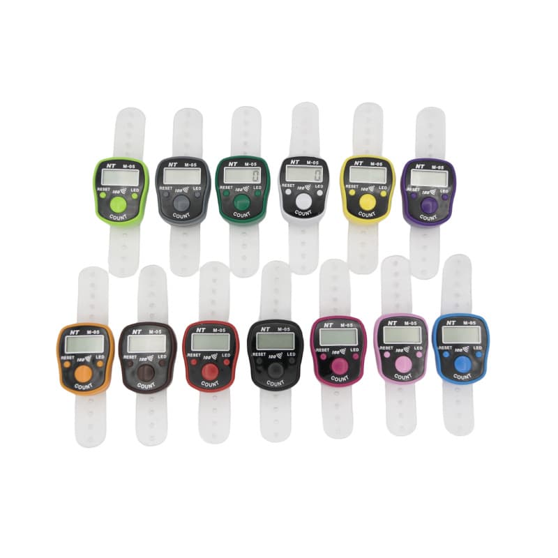 NT-06 Illuminated Paper Card Finger Counter with 100 Presses and Sound, Manual Counter, Ring Counter