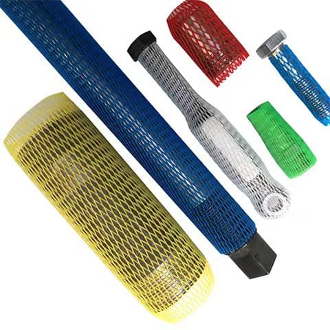 Customized various models of plastic protective mesh sleeves, extruded nets.