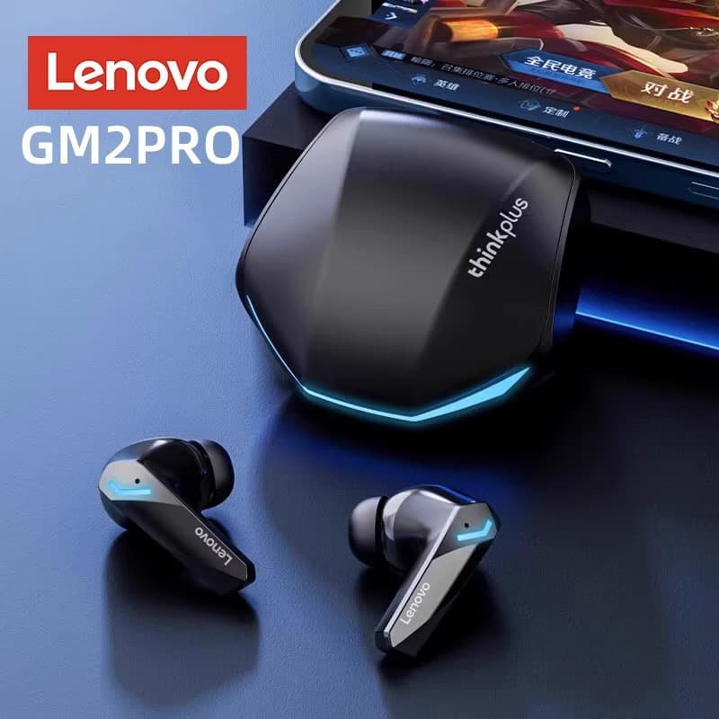 Lenovo GM2 Pro Bluetooth Earbuds In-Ear Gaming Low Latency Long Battery Life Noise Cancelling Sports Waterproof