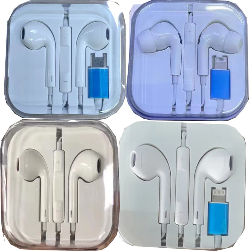 Bluetooth earphones with pop-up window for iPhone 12 Max, wired control, compatible with i7 i8