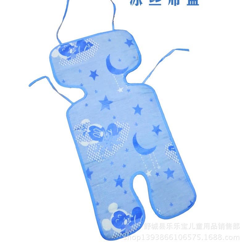 Universal Baby Stroller Thickened Ice Silk Cooling Mat Child Safety Seat Pad Rocking Chair Children's Cooling Mat