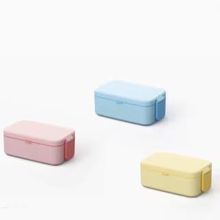 Korean style student lunch box with microwaveable light salad lunch box for office workers with cutlery lunch box