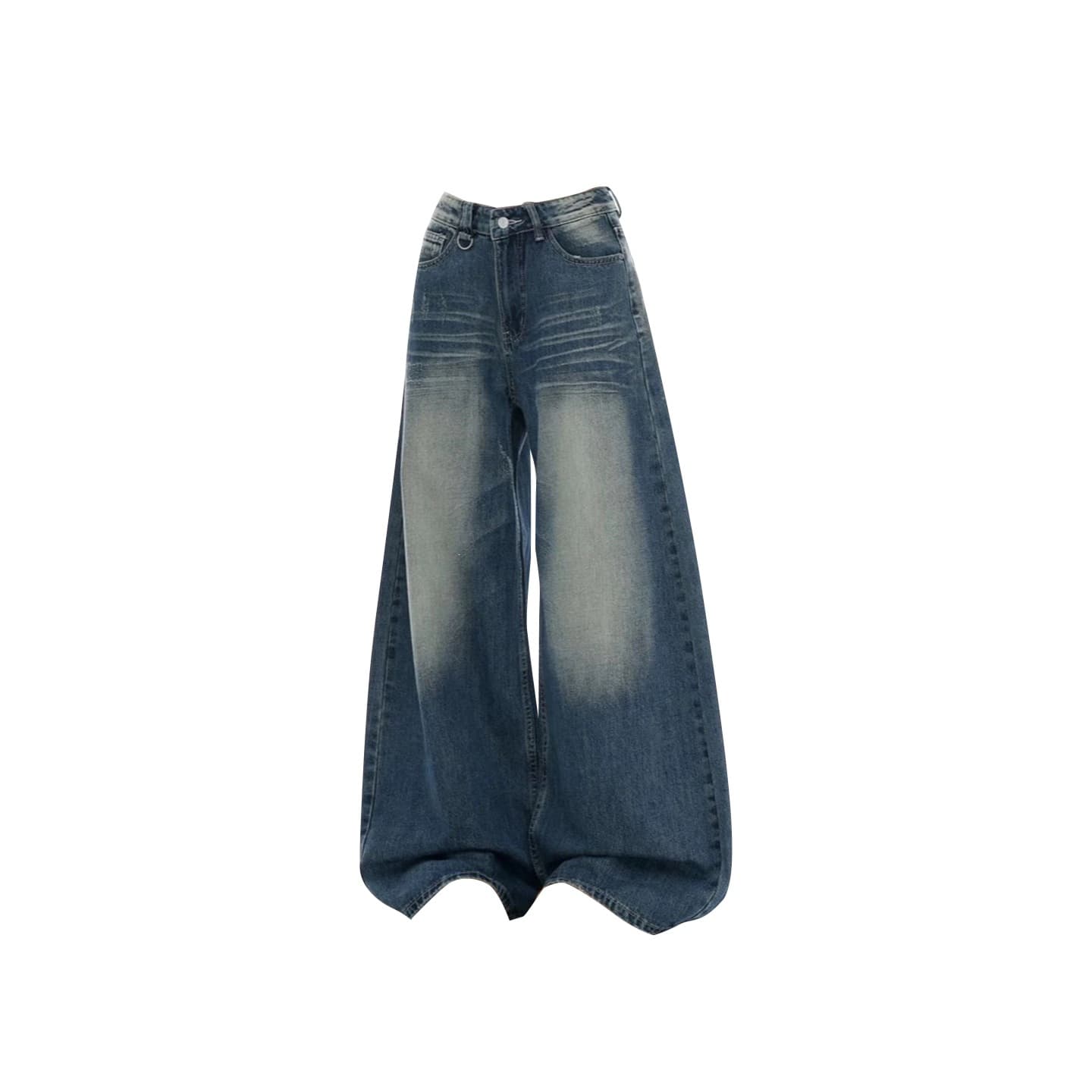 American Retro Low-Rise Wide-Leg Jeans for Women 2026 Summer New Style Slimming Loose Floor-Length Straight-Leg Pants Thin Fabric