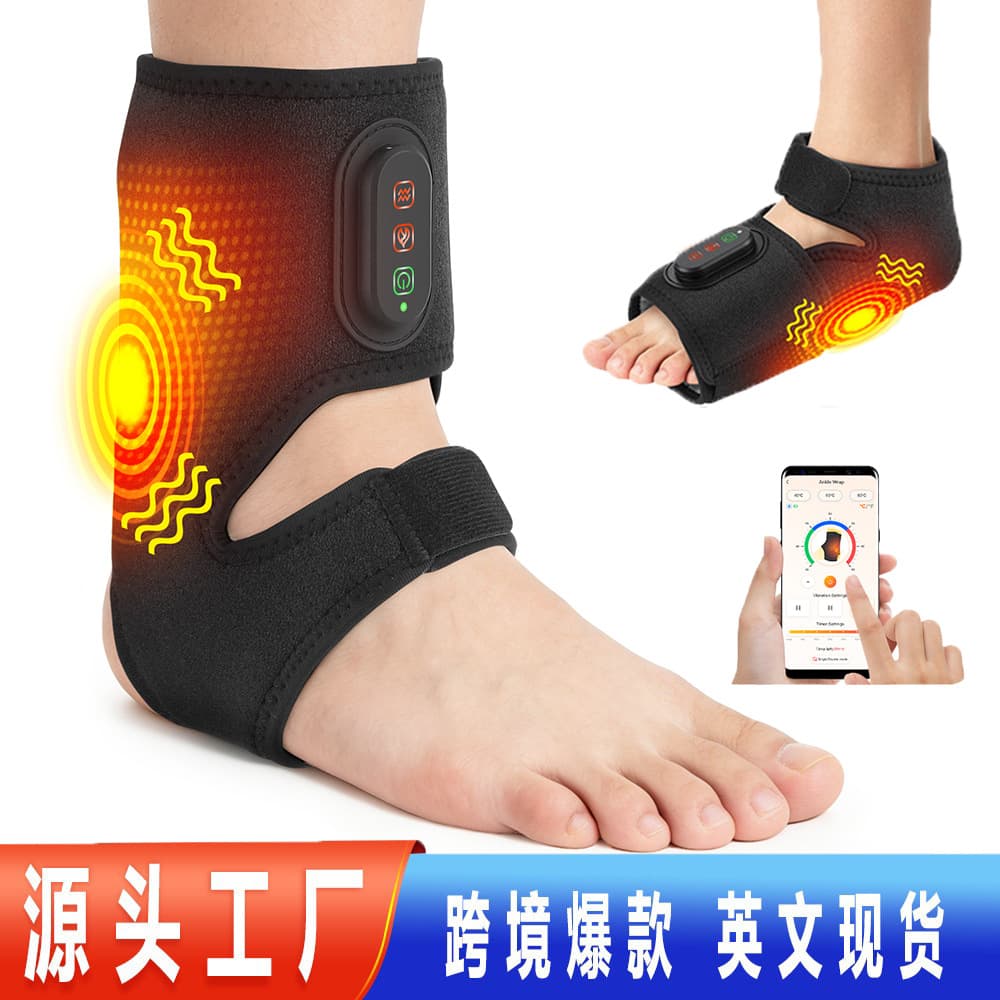 Cross-border App Wireless Mini Program Controlled Electric Heating Ankle Support, Heating & Vibration Foot Massager, Foot Therapy Device