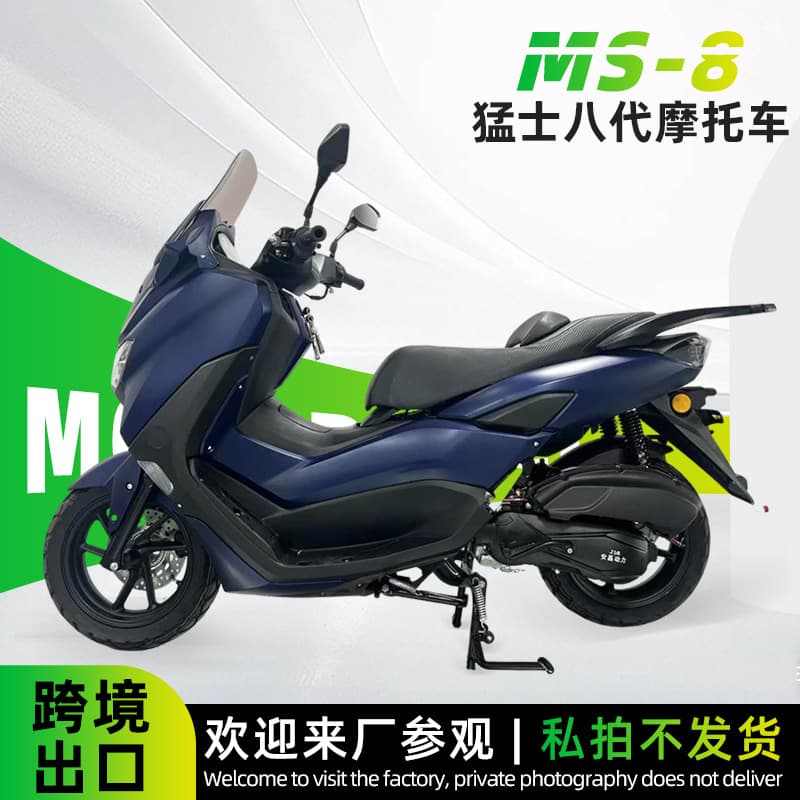 Warrior Eighth Generation Adult Oil Vehicle Two-Wheeled Motorcycle Import and Export Trade Scooter Gasoline Vehicle Motorcycle Export Oil