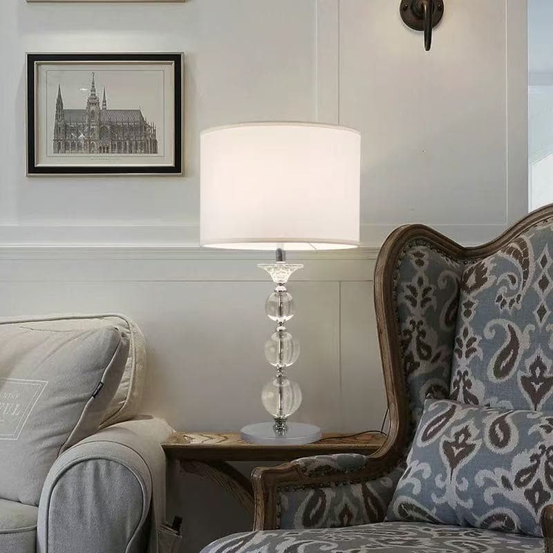 Bedroom bedside counter lamp study room creative personality simple modern fashion light ball crystal glass decorative lamps