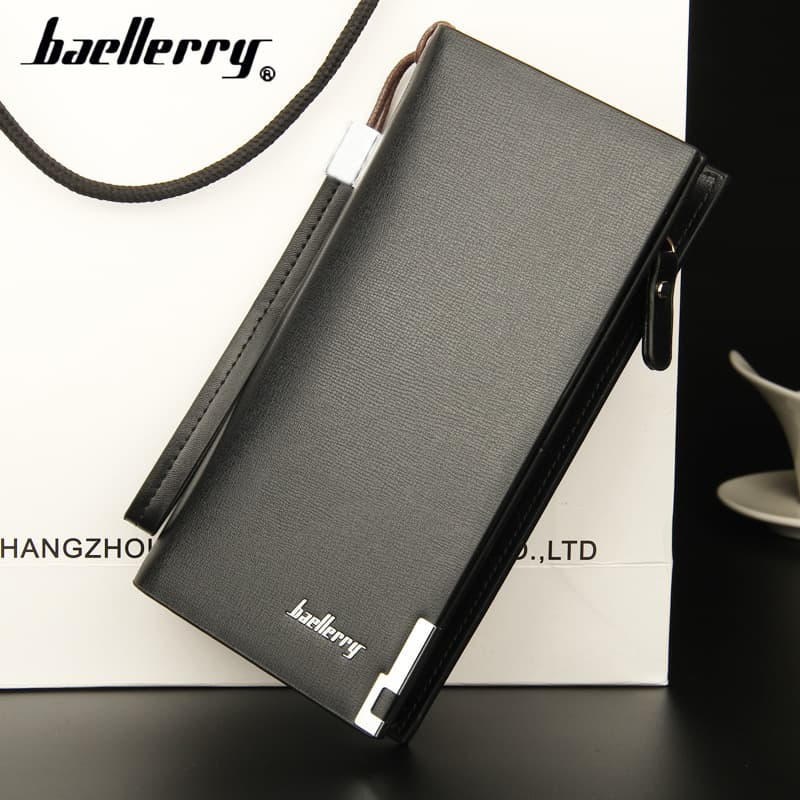 New Large Capacity Business Men's Wallet Zipper Multifunctional Clutch Long Wallet Card Holder Wholesale
