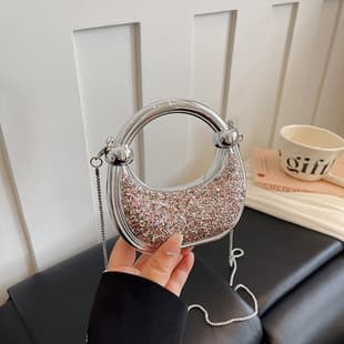 High-End Shiny Bag for Women 2026 Spring New Commuter Underarm Bag Fashion Simple Trendy Single Shoulder Crossbody Bag