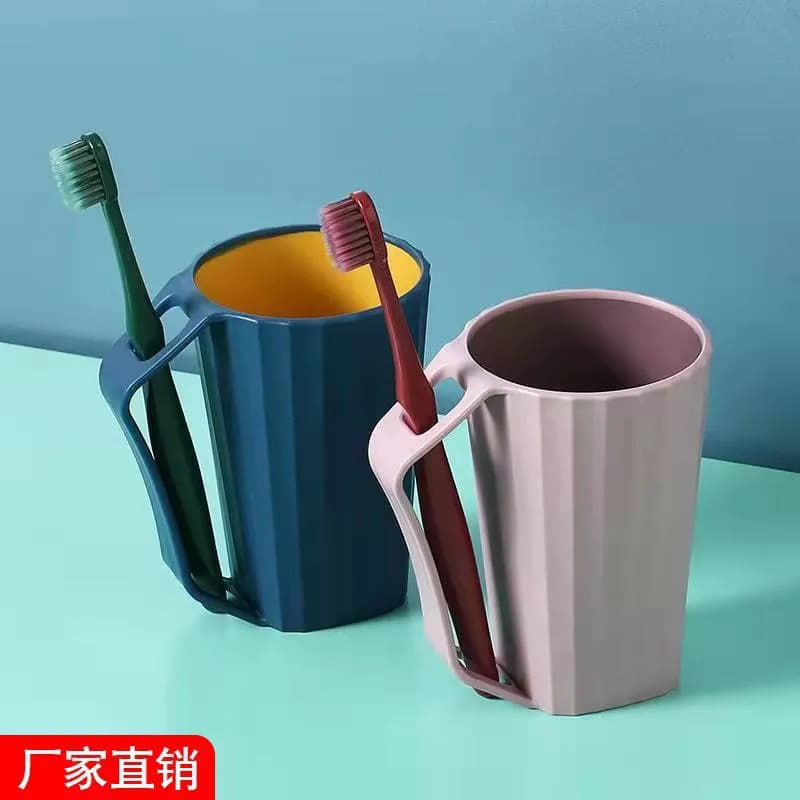 Portable Toothbrush and Mouthwash Set for Dormitory and Travel, Toothpaste and Rinse Cup Storage Box
