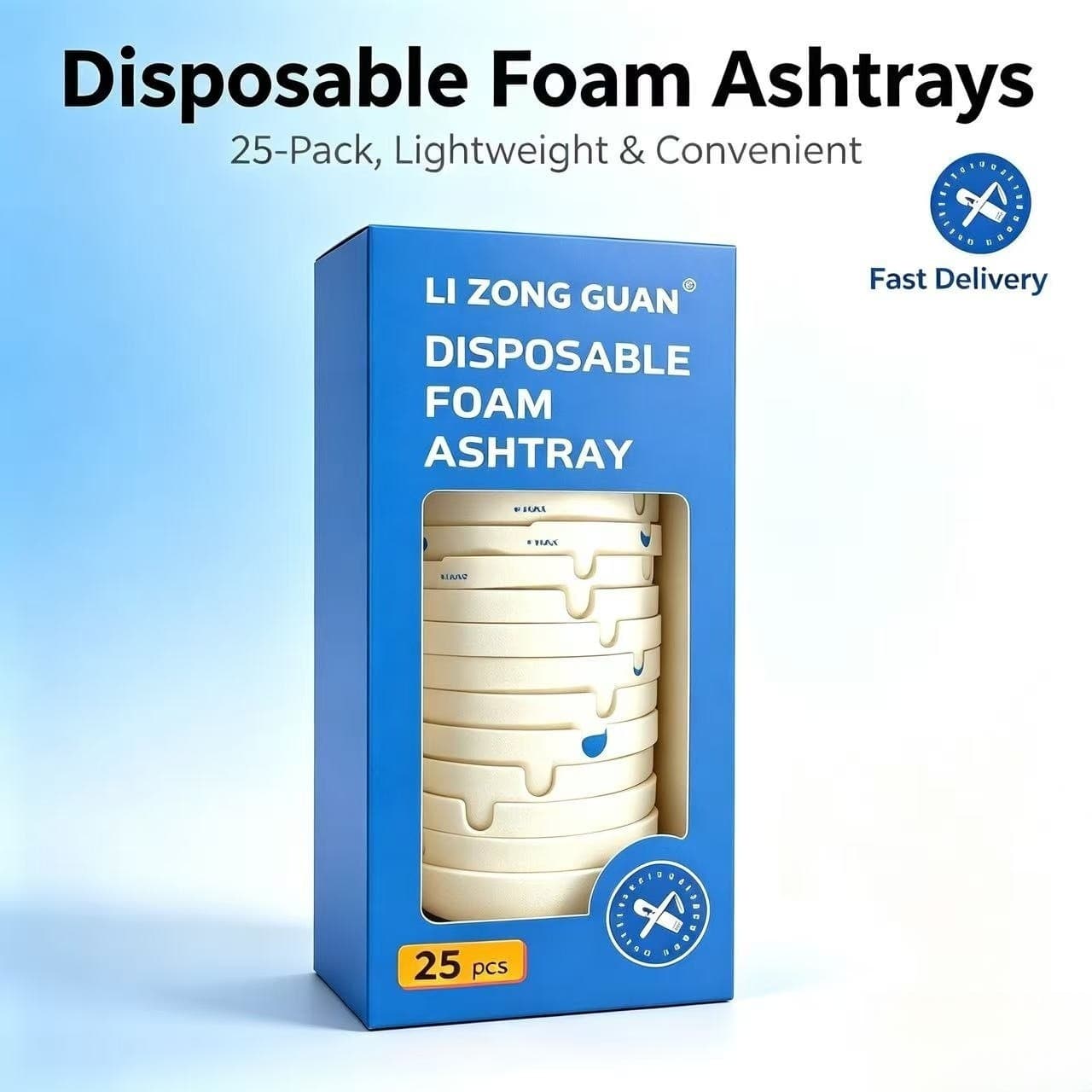 Disposable Foam Ashtray Export Ashtray Disposable Ashtray Disposable Ashtray Disposable Ashtray Comes with Smoke Extinguishing