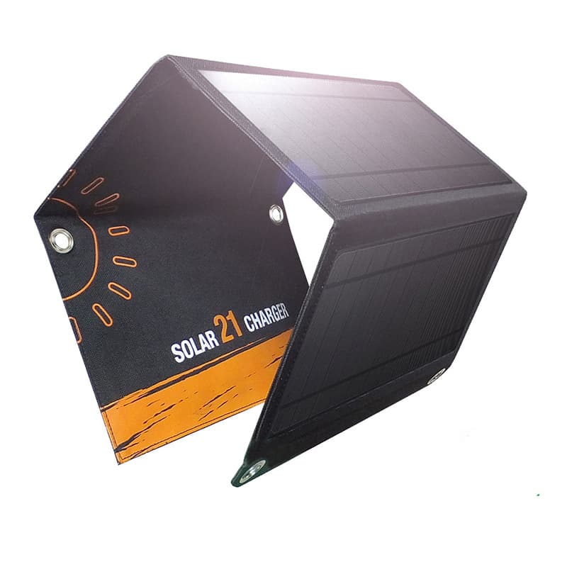 Portable 21W Solar Folding Charging Pack Phone Charger Dual USB Emergency Outdoor Solar Panel
