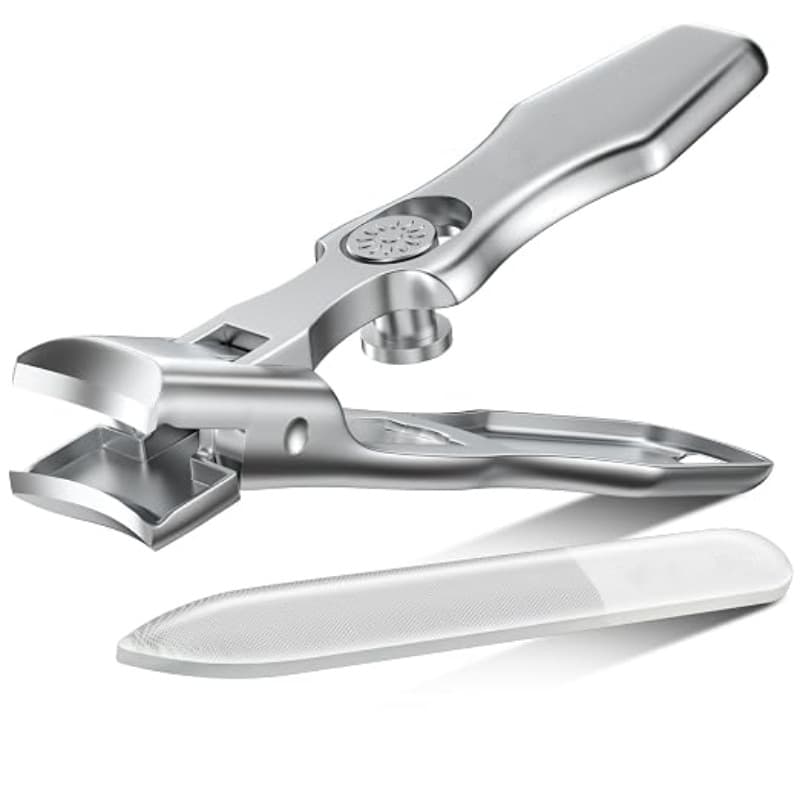 In Stock Large Opening Anti-Splash Nail Clipper Set for Home Use Hard Thick Toenail Clipper Single Cuticle Nail Clipper