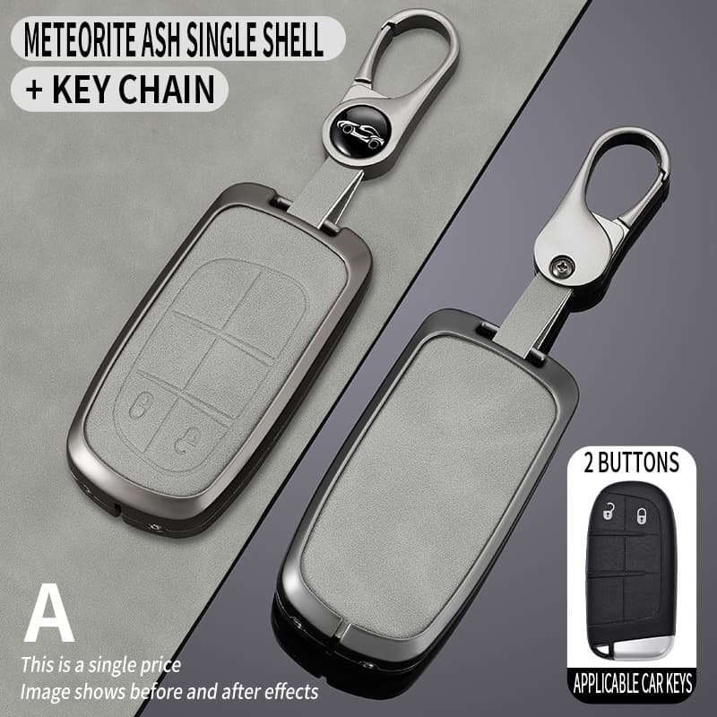 Jeep Key Case Cover for Compass, Cherokee, Grand Cherokee, Commander, Wrangler - Car Key Shell Buckle Bag