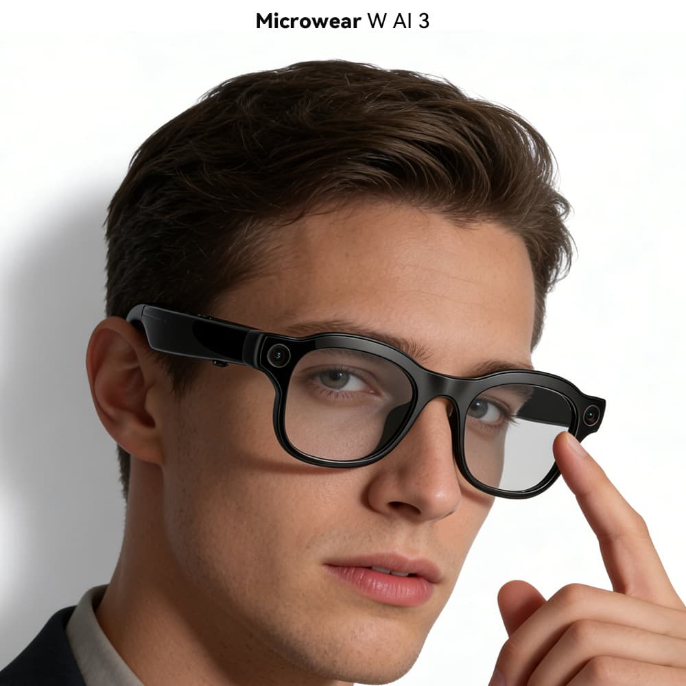 New W AIR 3 Smart Glasses AI Translation 8MP 16GB HD Vertical Screen Photo Glasses