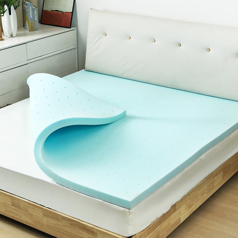 Gel memory foam mattress with perforations, cross-border tatami thin mattress, high-density sponge slow rebound mattress