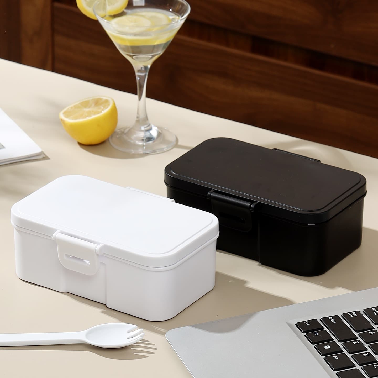 Plastic Lunch Box, Microwave-Safe, Lightweight Lunch Box for Office Workers, Light Meal Weight Loss Single-Compartment Lunch Box for Women