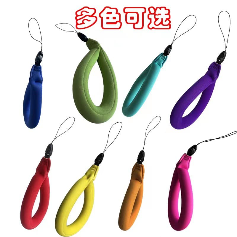 In-stock multi-color buoyant camera wrist strap, GoPro wristband for swimming and diving, floating anti-sink phone wrist strap