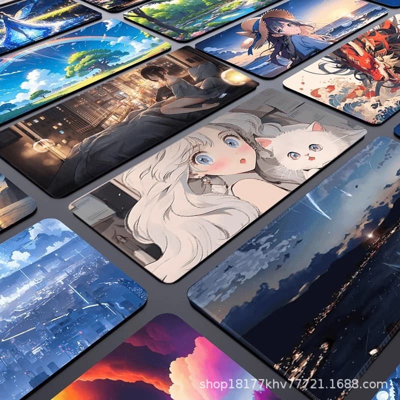 Large Size Gaming Mousepad Office Creative Anti-Slip Desk Mat Anime Keyboard Pad for Men Women Students Unique Gift Idea