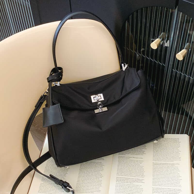 Bags for women, new large-capacity commuter tote bag, armpit bag, casual commuter nylon Oxford Birkin bag