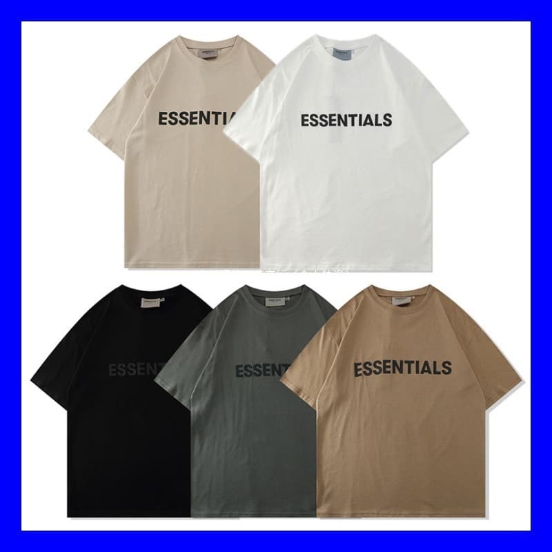 FOG FEAR OF GOD Short Sleeve T-Shirt Unisex Summer Loose Cotton ESSENTIALS Streetwear Sweatshirt Pants