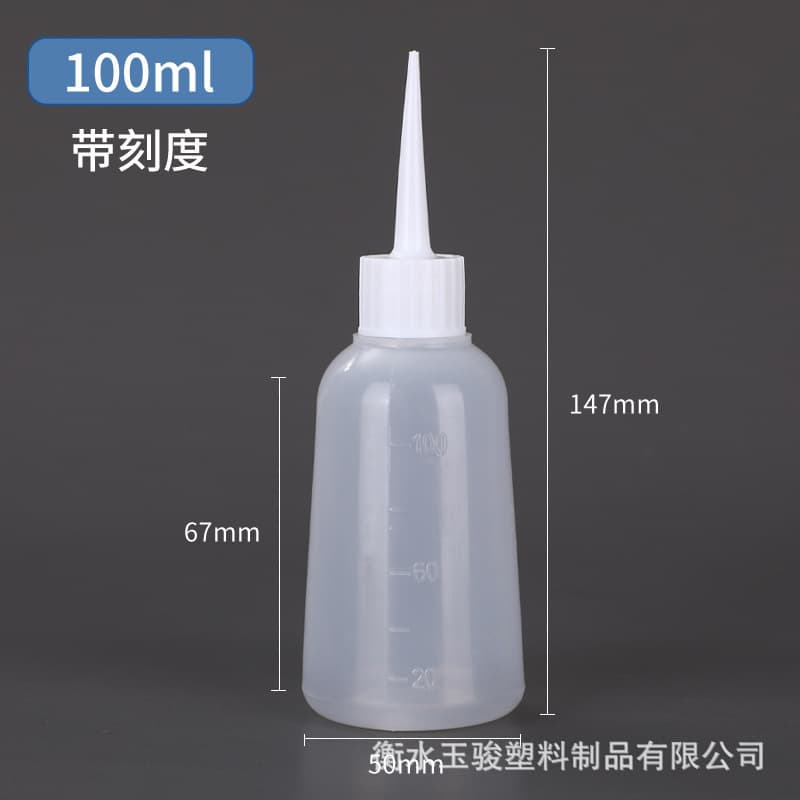 Tile Gap Filling Dispensing Bottle 30ml, 50ml, 100ml Thickened Pointed Nozzle Oil Bottle PE Dispensing Bottle for Paint