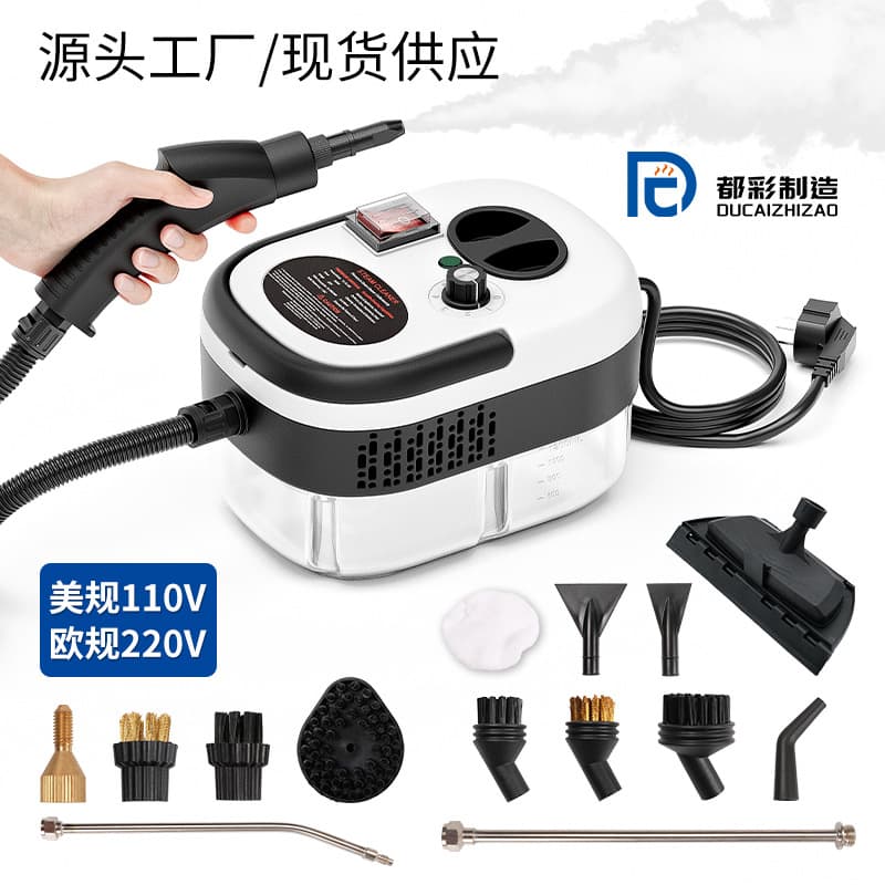220V/110V High-Temperature High-Pressure Steam Cleaner 1200ML Household Compact Kitchen Steam Cleaning Machine for Factory