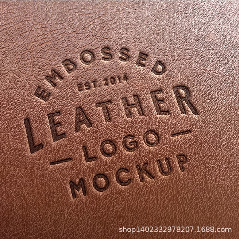 Yiwu Leather Label PU Genuine Leather Label Custom Hot Stamping Logo Leather Pet Luggage Faux Leather Printing Processing