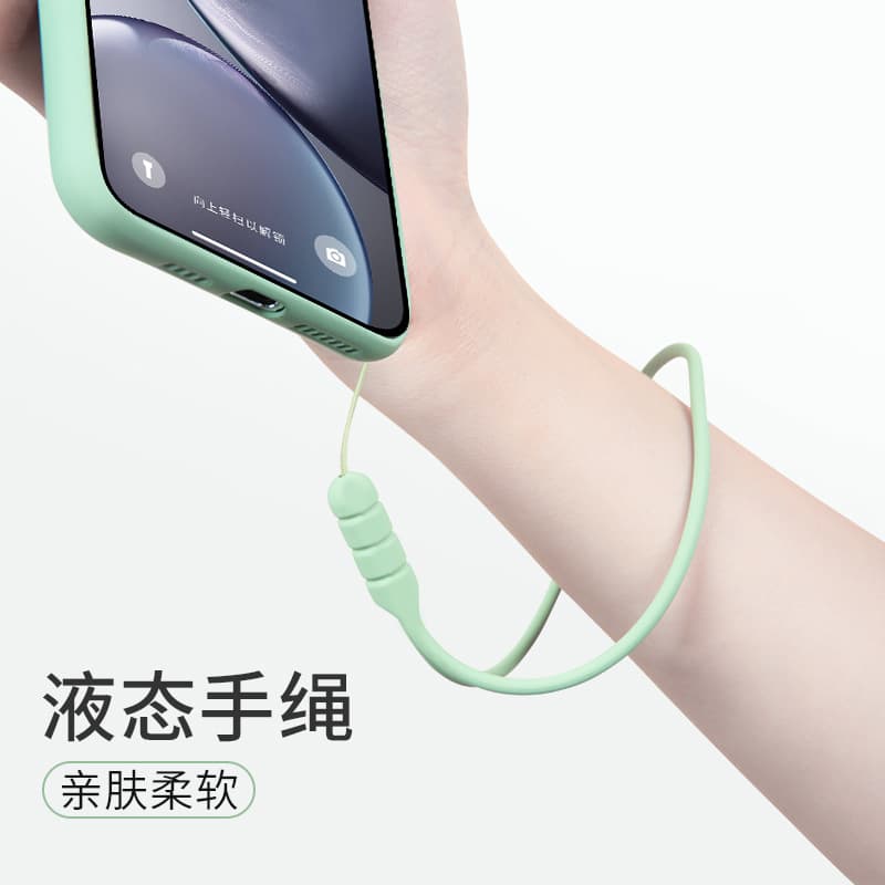 Silicone Wrist Strap Phone Lanyard Short Wrist Strap Keychain Speaker USB Drive Water Cup Hand Strap Liquid Silicone Phone Case Neck Lanyard