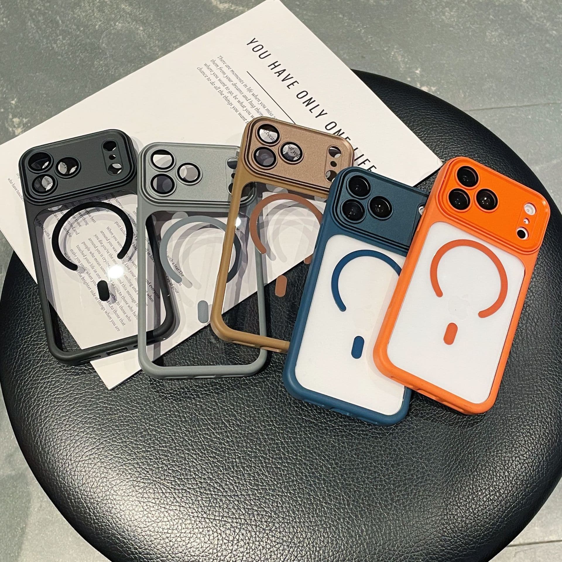 New Transparent Magnetic Phone Case Compatible with iPhone 17, Apple 16 Pro Max Full Coverage Lens Shockproof Protective Cover