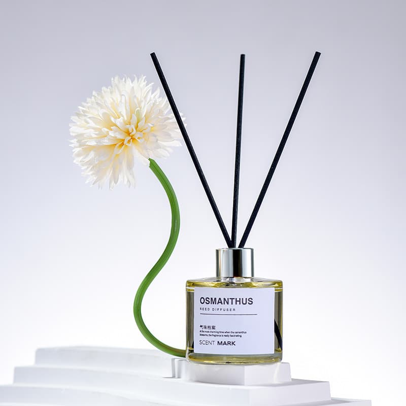 Flame-Free Aroma Diffuser Ornament for Home, Indoor Toilet Deodorizing Reed Stick Long-Lasting Air Freshener 50ML Toilet-Specific Fragrance