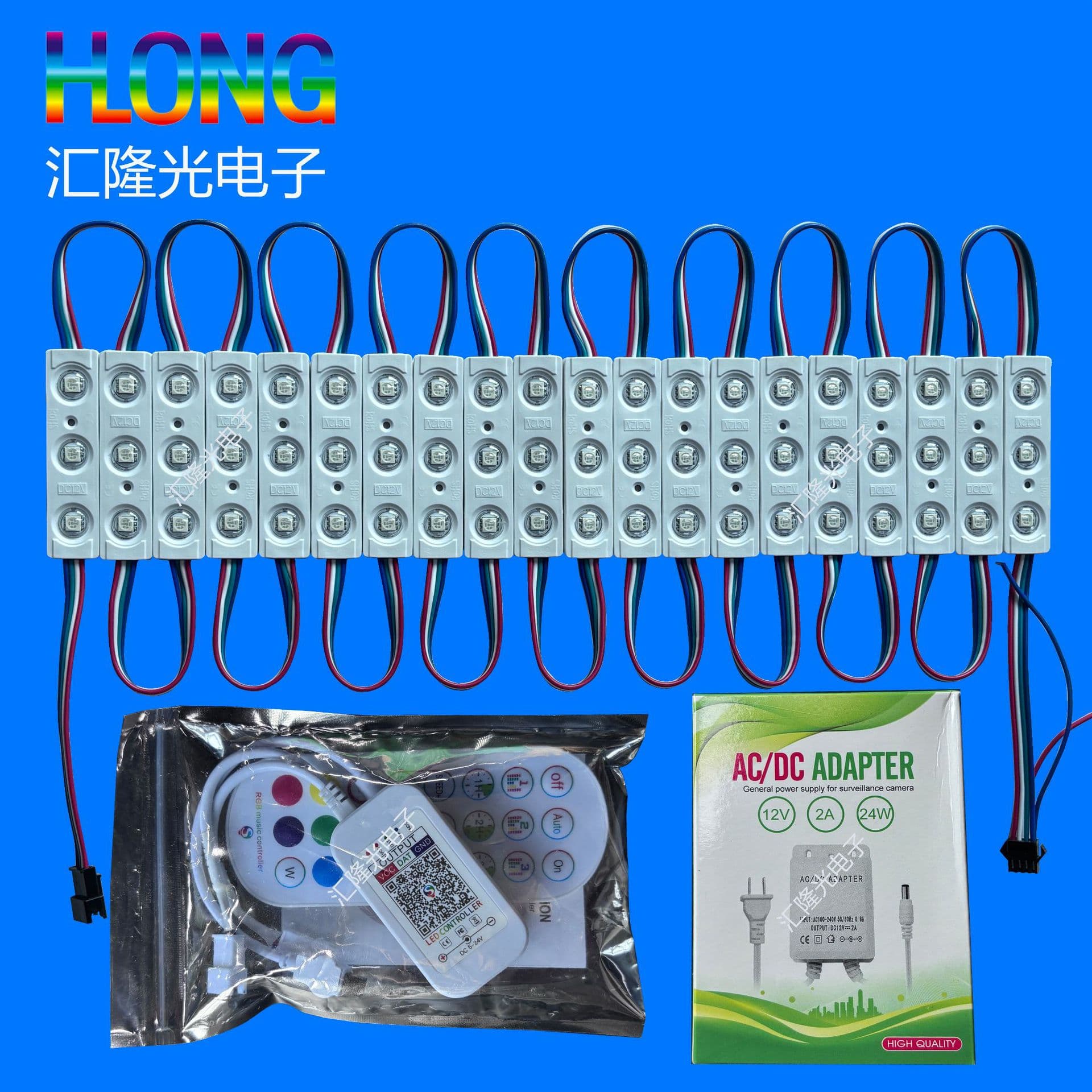 TM1934 Full-Color Luminous Font Module RGB Injection-Molded Full-Color with Lens LED Advertising Sign Full-Color Module