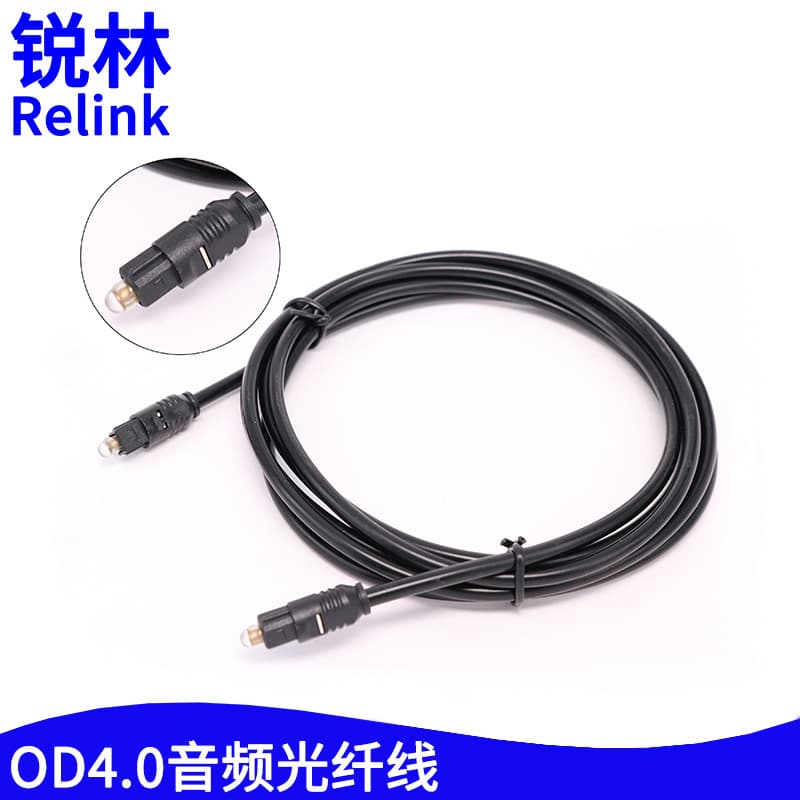 OD4.0 Digital Audio Optical Cable for DVD Players, Sound Systems, and Digital Audio Devices
