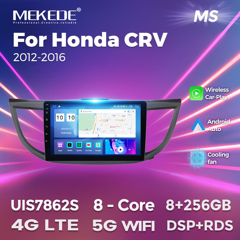 For Honda CRV 2012-2015 Android Large Screen Car Navigation Radio 256G