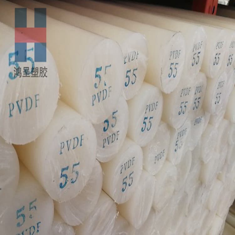 Imported PCTFE Round Bar Polyvinylidene Fluoride PVDF Rod Rösler Steel PTFE Rod Acid and Alkali Resistant PVDF Sheet