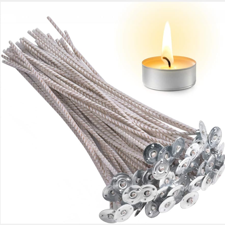 DIY Candle Wick, Handmade Candle Wick Flower Thread Wick Hemp Weave Colorful Butter Candle Wick Cotton Core