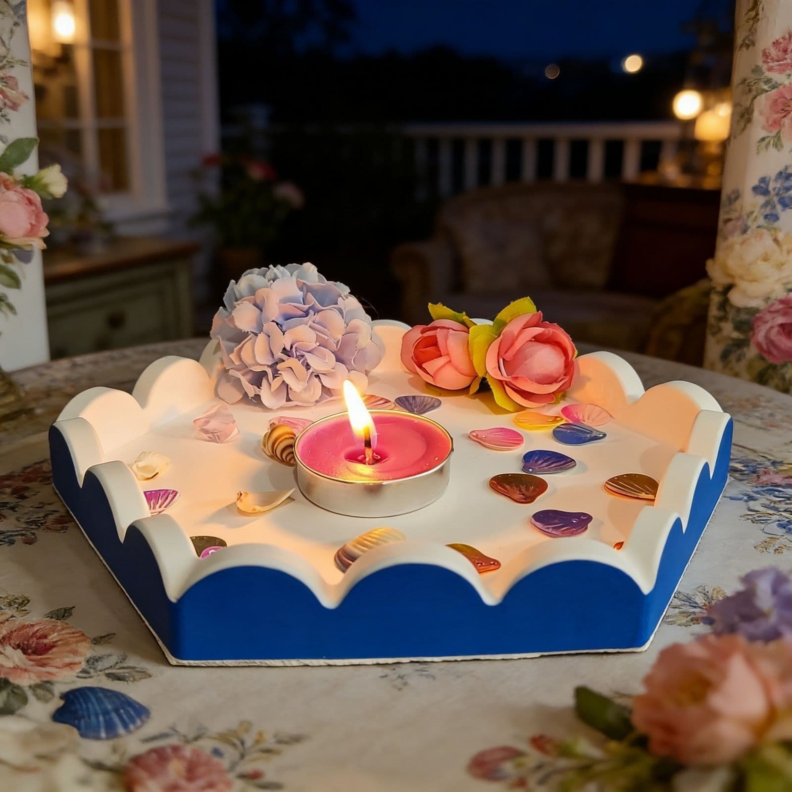 S2830 hexagonal tray decorative cement plaster mold DIY silicone mold