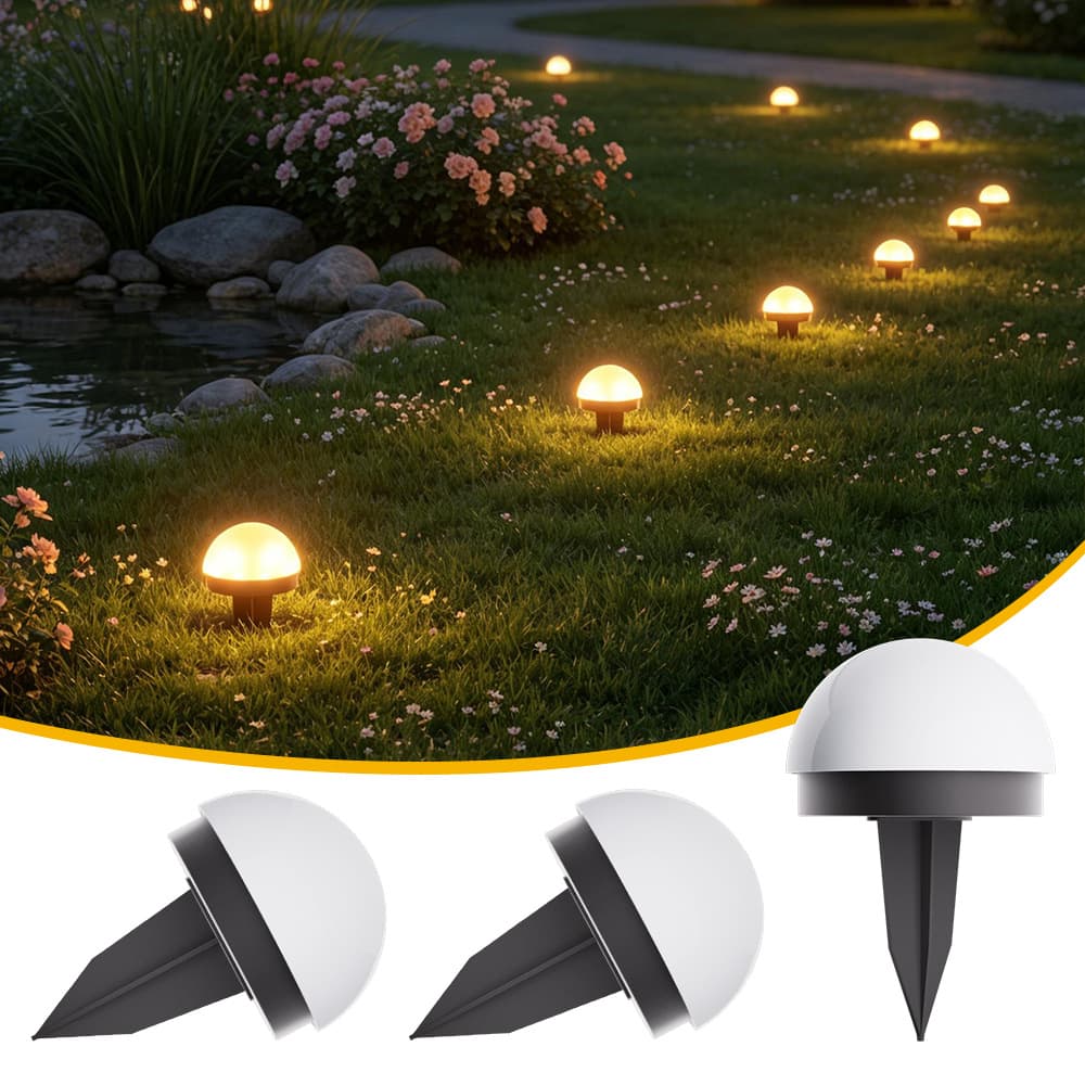 Solar Ground Light Outdoor Garden Lawn Lamp Yard Stairs Villa Landscape Buried Light Rainproof Ground Insert Light