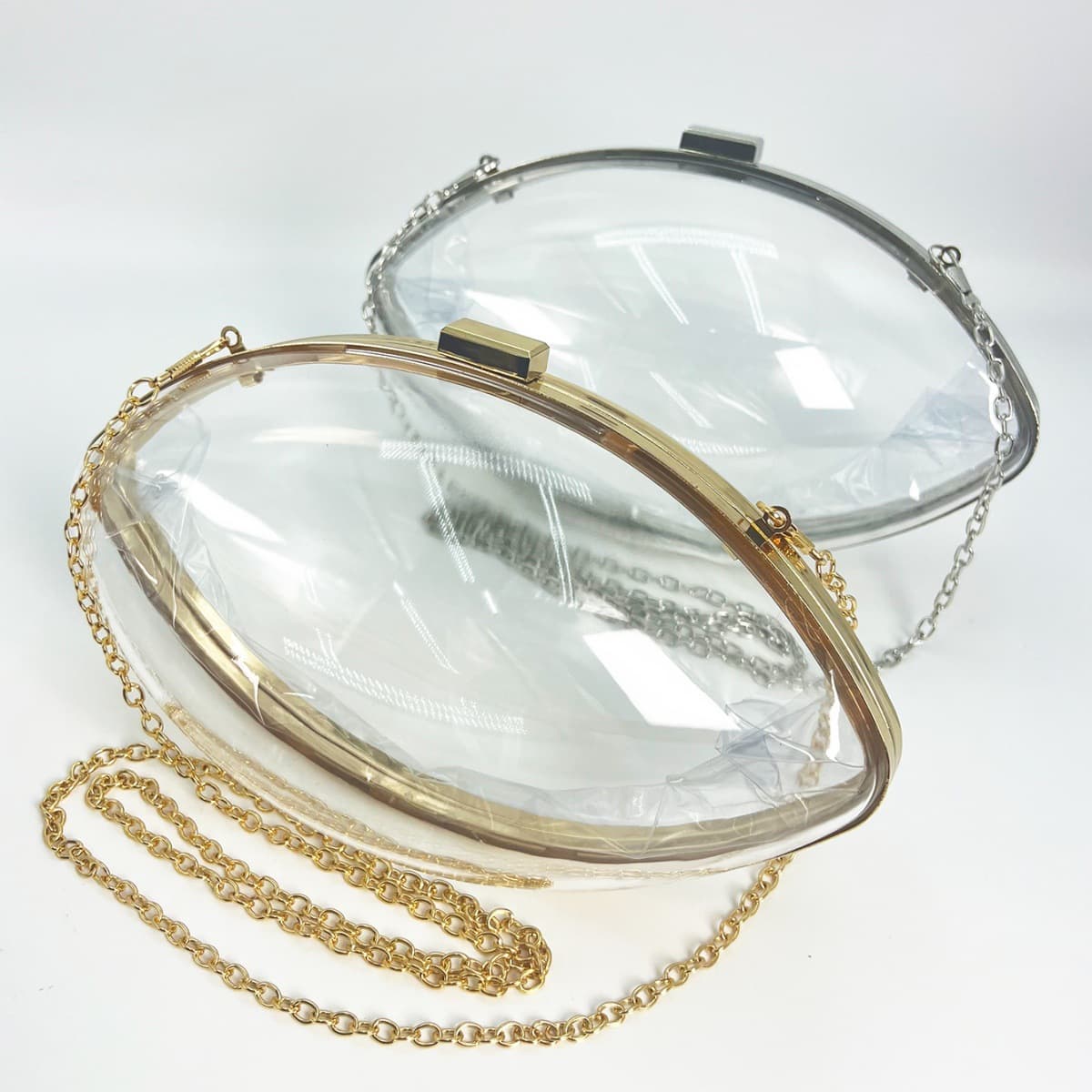 2025 Summer New Personalized Acrylic Transparent Ball Bag Shoulder Crossbody Bag Chain Small Bag Evening Dress Bag