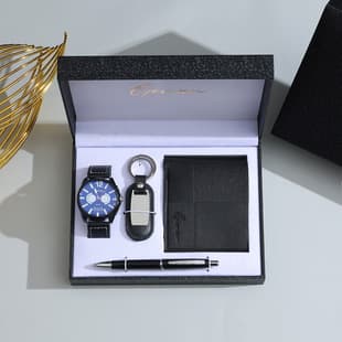 Cross-border Valentine's Business Gift Set for Boyfriend: Watch, Belt, Wallet, Christmas and Halloween Gift