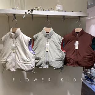 Korean-style children's autumn and winter outerwear vest, thickened and warm-keeping vest for boys, stylish baby down vest for girls