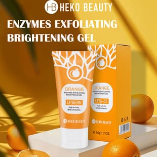 Cross-border Orange Enzyme Exfoliating Gel Moisturizing Nourishing Gentle Cleansing Skin All-English Skincare Gel Foreign Trade
