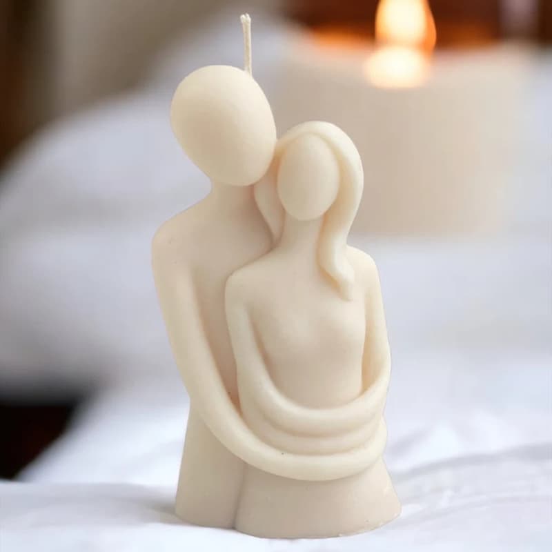 [Embrace in Arms] Couple Hug Aromatherapy Candle, Long-Lasting Love Lock, Valentine's Day Anniversary Gift
