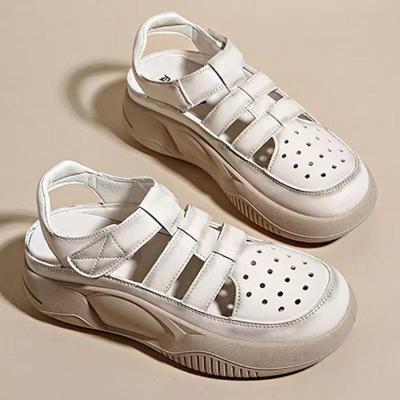 Soft-Soled Non-Slip 2025 Summer New Sandals for Women Baotou Hollow Breathable Casual Roman Shoes Sports Sandals