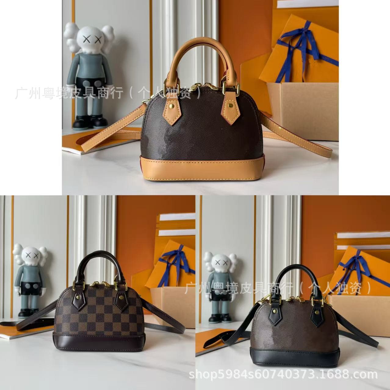 New classic Alma printed shell bag, trendy light luxury shoulder bag, handbag, fashionable and versatile crossbody bag
