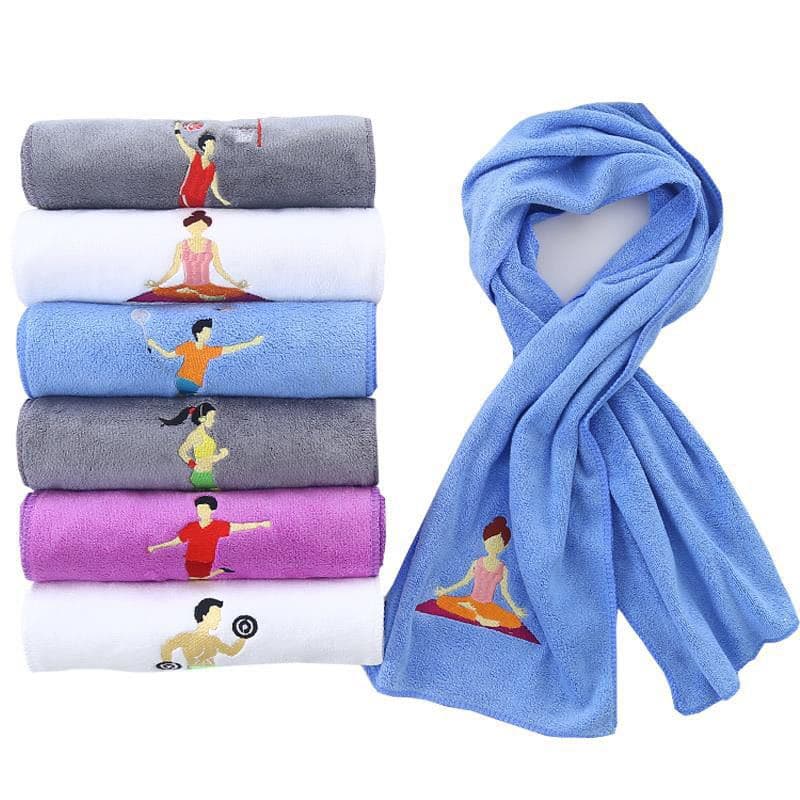 Gym Sports Outdoor Running Quick-Dry Sweat-Absorbing Extended Towel for Equipment, Face Wash, Bath, Sweat Wipe, Custom Logo