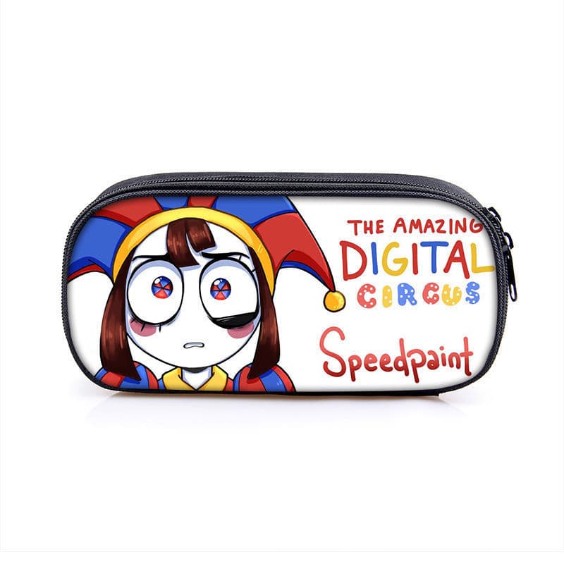 THE AMAZING DIGITAL CIRCUS Kids Single-Layer Pencil Case Stationery Box