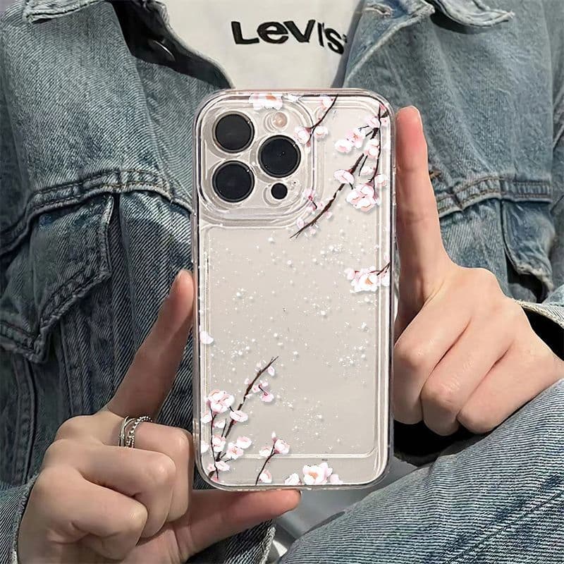 Xueli Meihua is suitable for iPhone17promax Apple 16 mobile phone case 14/13 fine hole 15 high appearance xs