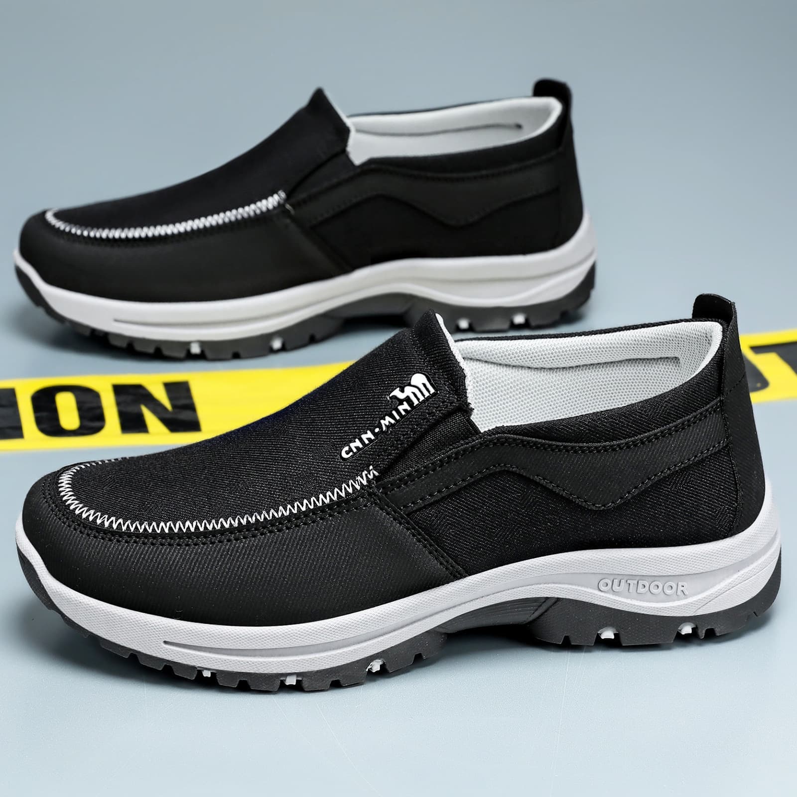 Men's Walking Shoes, Large Size, Soft Sole, Slip-On, Dad Shoes, Breathable, Odor-Free, Versatile Casual Shoes